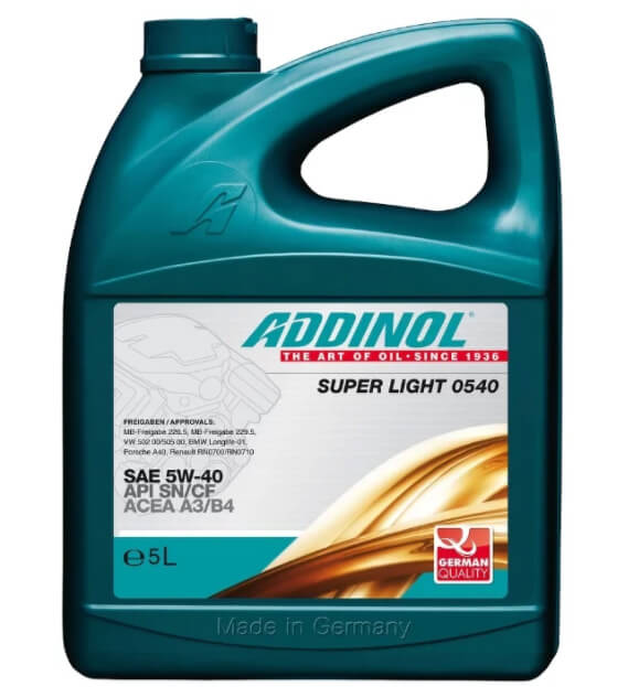ADDINOL Super Light 0540 SAE 5W-40 5 л