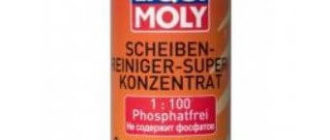 LIQUI MOLY Scheiben-Reiniger Super Konzentrat, персик, 0,250 л
