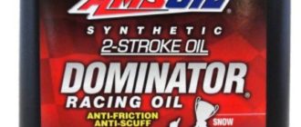 AMSOIL Dominator Synthetic 2-Stroke Racing Oil 3,78 л