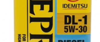 Масло IDEMITSU ZEPRO DIESEL 5W30 DL-1 ACEA C2-08, 4 л