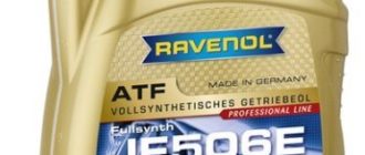масло RAVENOL ATF JF506E, 4 л