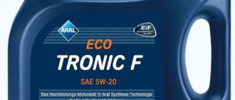 масло ARAL EcoTronic F SAE 5W-20 4 л