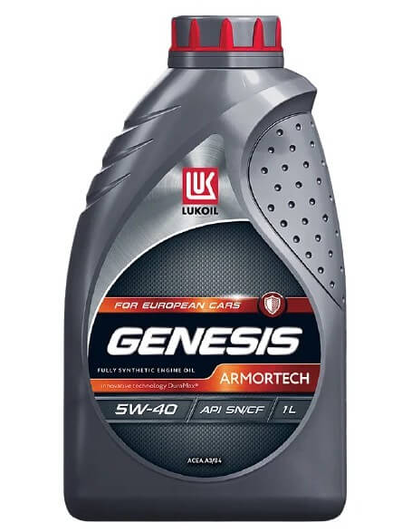моторное масло ЛУКОЙЛ Genesis Armortech for European Cars 5W-40 1 л
