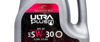 Синтетическое моторное масло Ultra1Plus SAE 5W-30 API SP, ILSAC GF-6A